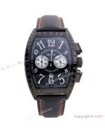 New Copy Franck Muller Men's Casablanca Quartz Chronograph Watches So Black